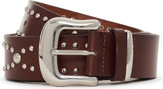 Sanctuary Womens Rowan Studded Belt In Mahogany