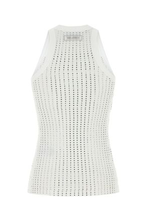 The Attico 250wcn00004jjj051tr 001 White Maglie Sweater