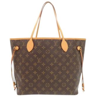 Louis Vuitton Pre-owned Tote Bags, female, Brown, Size: ONE SIZE Pre-owned Neverfull MM Tote Bag