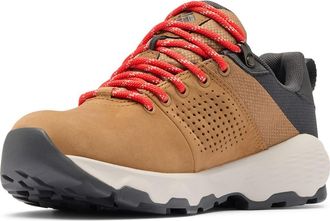 Columbia Newton Nimble Waterproof Hiking Sneaker in Elk/Poppy Red at Nordstrom, Size 8.5