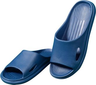 Generic RLEHJN Unisex Slip On Slippers for Women and Men Non-Slip Lightweight Flat Slide Sandals Shower Sandals House Summer Soft Sole Shoes for Indoor Home G