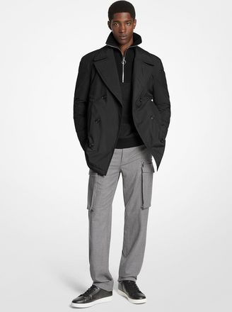 Michael Kors Woven Peacoat