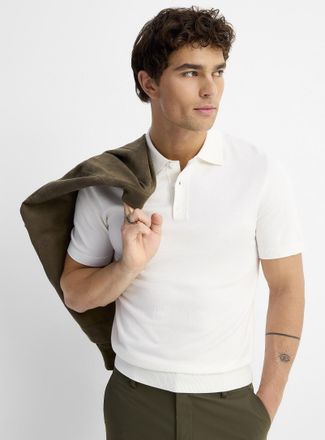 Le 31 Mens Silky knit Polo Shirt