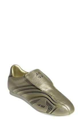 adidas Taekwondo F50 Sneaker in Gold /Black/Off White at Nordstrom, Size 11.5