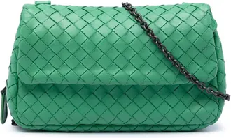 Bottega Veneta Pre-owned Bottega Veneta Mini Nappa Intrecciato Expandable Chain Flap Crossbody Ladies HQV6ZB2AMHZQBEZT