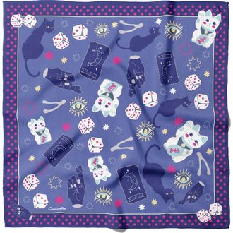 Centinelle Fortune Cotton Silk Bandana in Blue at Nordstrom