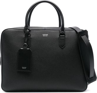 Tom Ford leather tote bag - Black