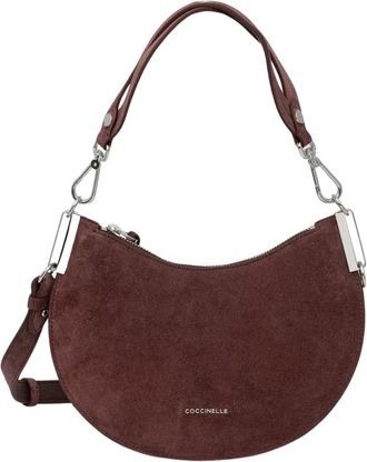 Coccinelle Bolso Cruzado Sunup Suede - Bags - Mujer - Marr&oacute;n - ONE SIZE