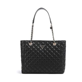 Guess Tote Bags, female, Black, Size: ONE SIZE Giully II Large Tote