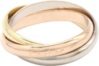 Cartier Gold Silver Yellow Gold (18K) Pink Gold (18K) White Gold (18K) Band Ring (Pre-Owned)