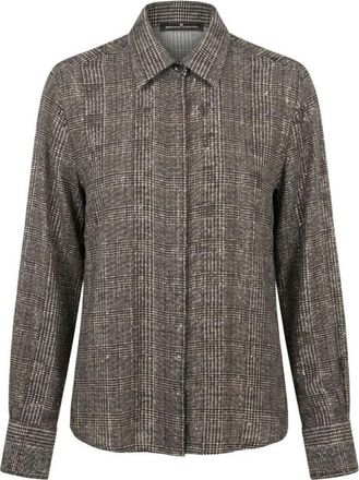 Ermanno Scervino Grey Regular Embellished Shirt
