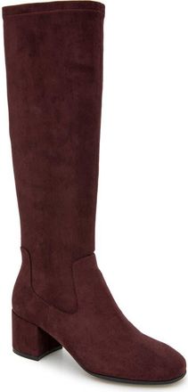 Kenneth Cole Reaction Rida Stretch Knee High Boot in Burgundy Micro at Nordstrom Rack, Size 7.5