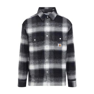 Carhartt Work in Progress Esterson Shirt - Heren - Casual Overhemden - Blauw - M - Katoen - Overhemden
