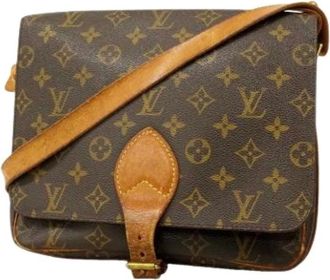 Louis Vuitton Pre-owned Cross Body Bags, female, Brown, Size: ONE SIZE Pre-owned Cartouchiere Shoulder Bag