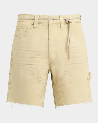 Hudson Men & apos;s Cotton Twill Belted Carpenter Shorts