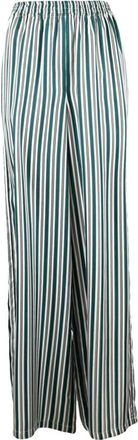 Max Mara Ladino Wijde Broek - Dames - Wijde Broeken - Veelkleurig - S - Satijn - Broeken