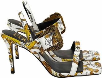 Versace Jeans Couture Open Sandalen - Dames - Sandalen met hakken - Veelkleurig - 35 EU - Leer - Schoenen