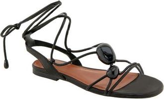 Rebecca Minkoff Anaya Ankle Tie Sandal in Black at Nordstrom, Size 8.5