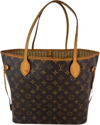 Louis Vuitton Pre-owned Neverfull MM Monogram Tote Bag - Dames - Vintage Shopper - Bruin - ONE Size - Vintage