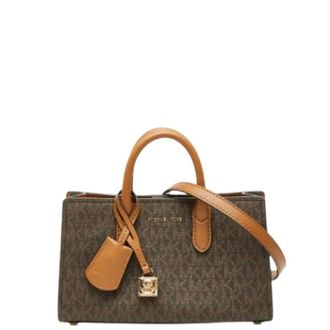 Michael Kors Pre-owned Handbag - Dames - Pre-owned - Bruin - Maat: ONE Size Leer