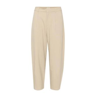 Kaffe Pantalones grises de cintura alta y longitud recortada - Trousers - Mujer - Gris - 2XL