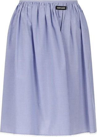 Miu Miu Cotton Midi Skirt