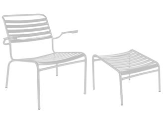 Schubiger M&ouml;bel L&auml;ttli-Lounger + Hocker S&auml;ntis mit Armlehnen