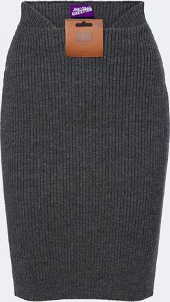 Jean Paul Gaultier Wool-blend pencil skirt