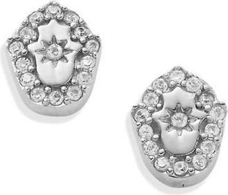 Alex and Ani Hamsa Mini Stud Earrings in Silver at Nordstrom