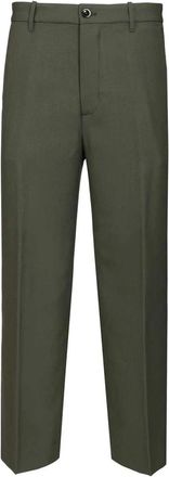 Nine In The Morning Tailored Broeken - Heren - Nette broeken - Groen - XL - Wol - Broeken