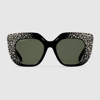 Gucci Square Frame Sunglasses, Black