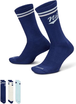 Nike Unisex Everyday Plus Crew Socks (3 Pair) in Multicolor | HJ9336-902