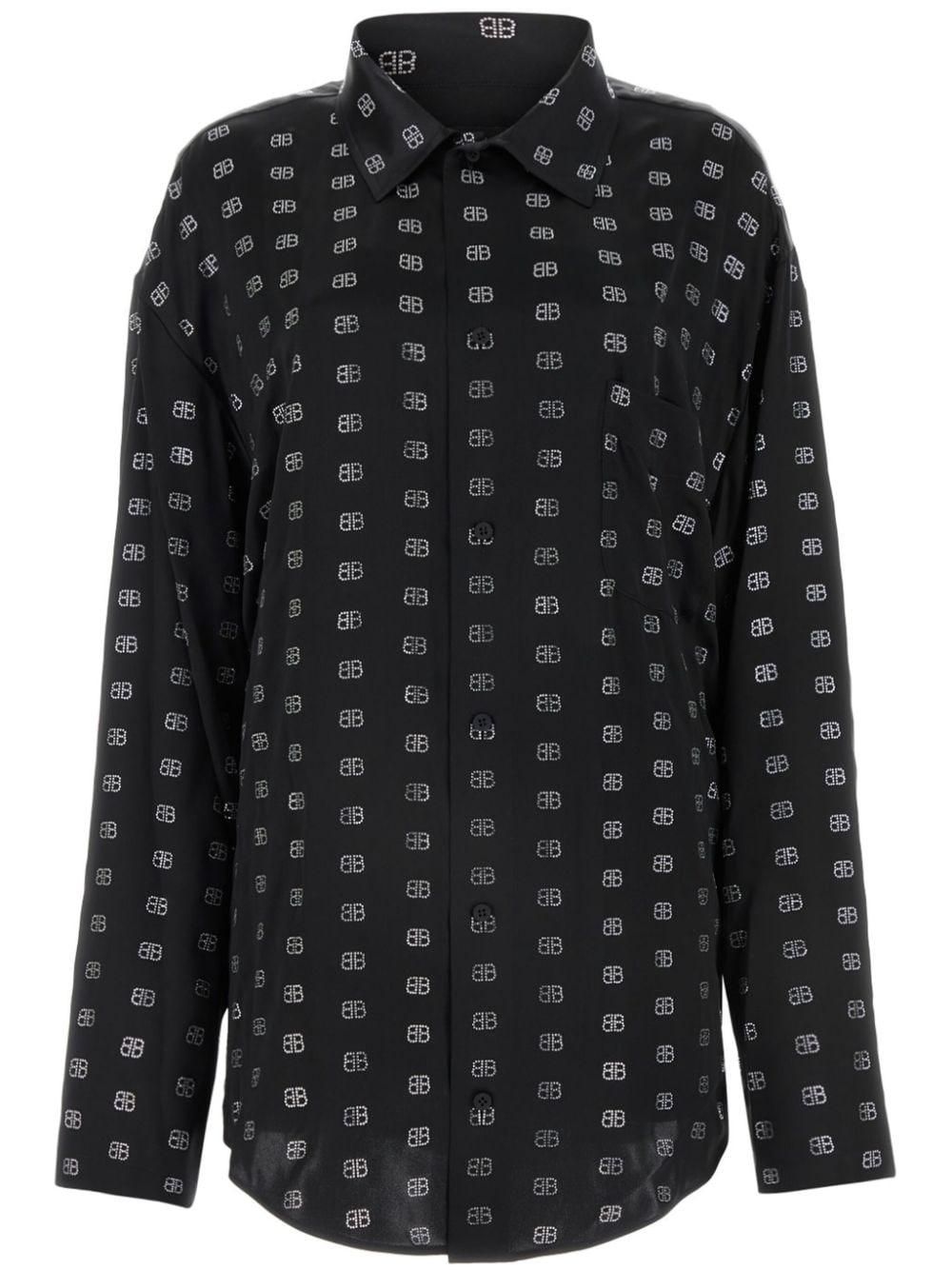 シャツ BALENCIAGA Men Long Tops 406051 658841TQN11 Black Men's T-shirts | Balenciaga US