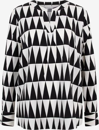 Herzen&rsquo;s Angelegenheit Lang&auml;rmelige Bluse aus Seide Black Sand Vanilla