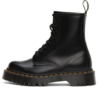 Dr. Martens 1460 Bex Smooth Leather Platform Boot Black 25345001