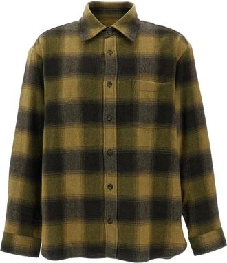 A.P.C. Malaury Overshirt - - Shirts - Uomo - Verde - S