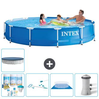 Intex Piscina Con Estructura Redonda - 366x76 Cm - 7-piezas S20432