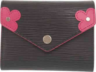 Louis Vuitton Black Pink Epi Leather Wallet (Tri-Fold) (Pre-Owned)