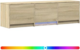 vidaXL Mueble De Tv Con Led 140 X 34 X 40 Cm Roble Sonoma Vidaxl