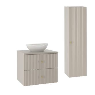 Petits Meubles Set de muebles con lavabo y columna estratificado 60.6cm