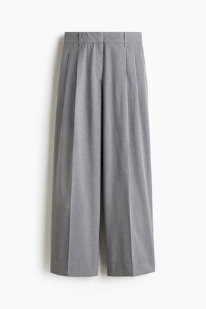 H&M Elegante Hose mit weitem Bein - Graumeliert