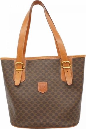 Celine Brown Pvc Tote Bag (Pre-Owned)