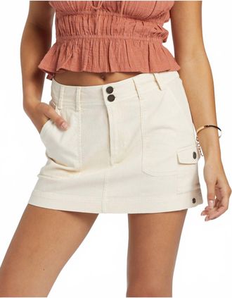 Roxy Roll With It Skirt In Tapioca