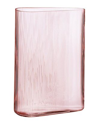 Nude Glass Mist Dusty Rose Tall Vase