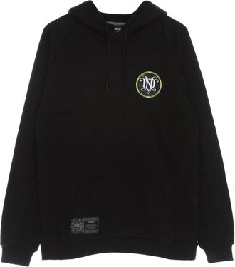 Dolly Noire Zwarte Monogram Lichtgewicht Hoodie - Heren - Hoodies - Zwart - XL - Katoen - Hoodies & sweatvesten
