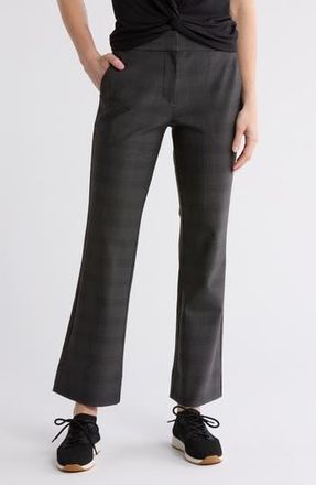 Rhone Double Bonded Kick Flare Trouser in Taupe Glen Plaid at Nordstrom Rack, Size 10