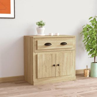 vidaXL Vidaxl - Aparador De Madera Contrachapada Roble Sonoma 70x35,5x67,5 Cm