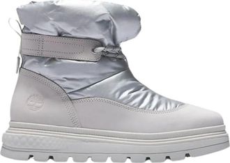 Timberland Witte Puffer Boot met Green Stride-zool - Dames - Winterlaarzen - Grijs - 36 EU - Leer - Schoenen