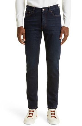 Ermenegildo Zegna Mens Stretch Denim City Fit Jeans in Dark Blue at Nordstrom, Size 32