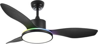 OEM Ventilador Dc 48+7w Mandala Negro 3asp 120d 4080l 3000-4500-6500k+rgb Remo+r.int+memo+temp